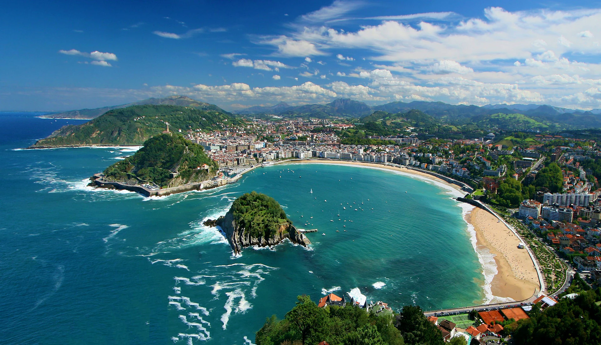 Zatoka La Concha w San Sebastián